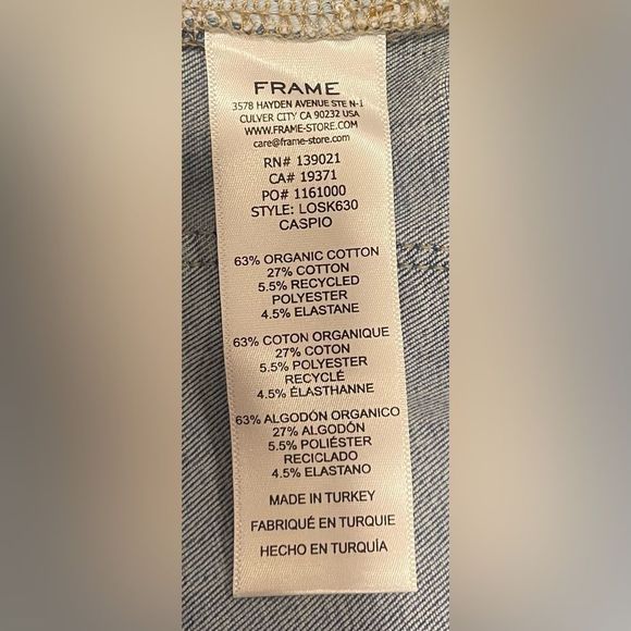 FRAME Le One Skinny Jeans Caspio Size 2 (fits sizes 30 to 36) NWT - Picture 10 of 10